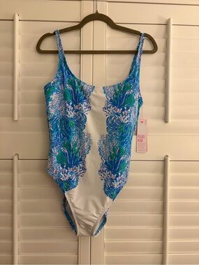Lilly Pulitzer NWT Brin Size 10 Scoop One Piece Swimsuit
